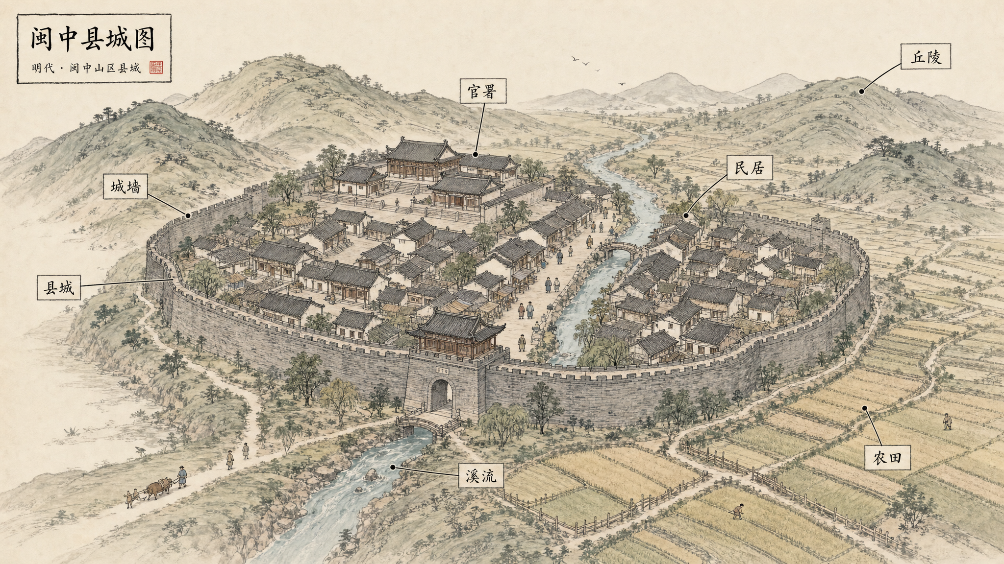明代永安县城